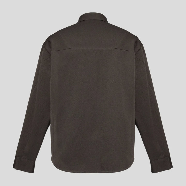 VUJADE - NOLAN MISDIRECTED AFFIX JACKET IN DEEP BROWN