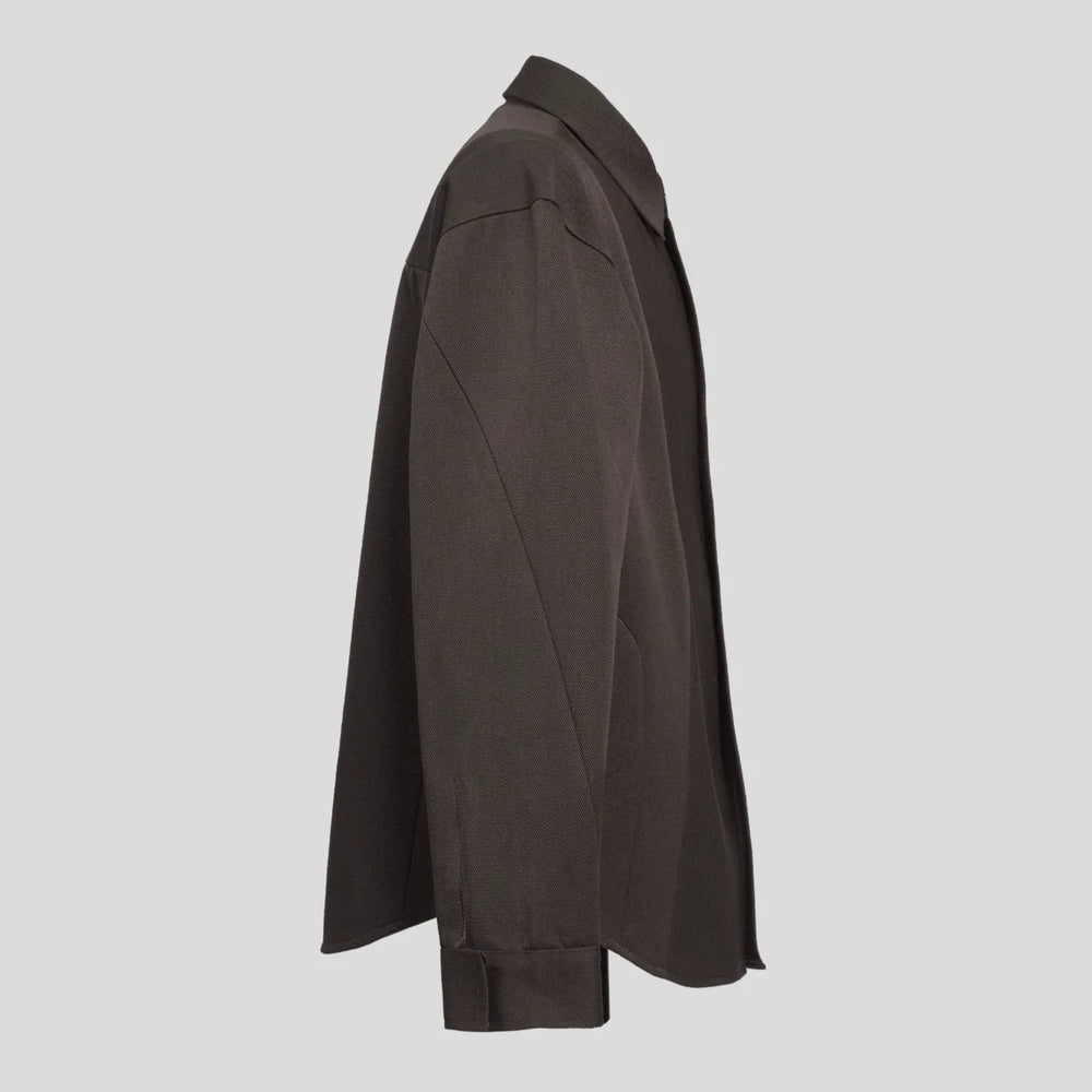 VUJADE - NOLAN MISDIRECTED AFFIX JACKET IN DEEP BROWN