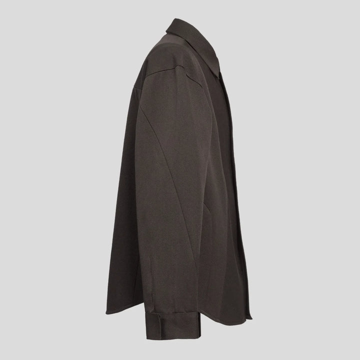 VUJADE - NOLAN MISDIRECTED AFFIX JACKET IN DEEP BROWN