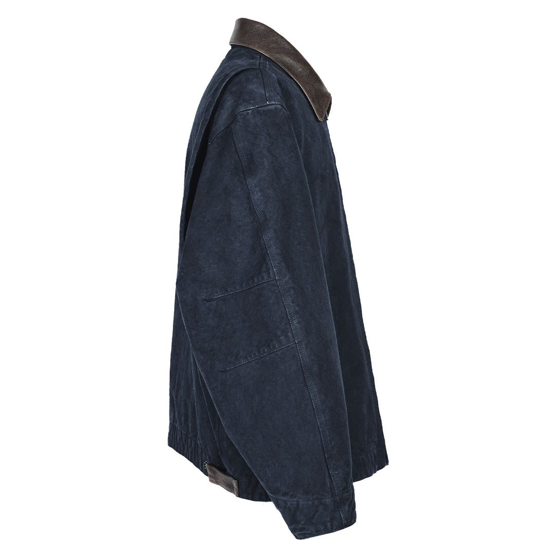 VUJADE - KIRK HEAVY  WORK JACKET IN CANVAS & NAPPA LEATHER