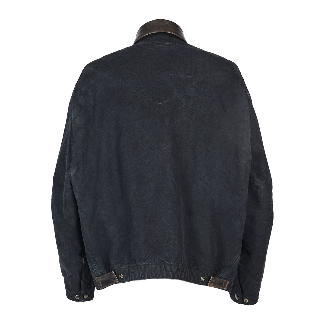 VUJADE - KIRK HEAVY  WORK JACKET IN CANVAS & NAPPA LEATHER