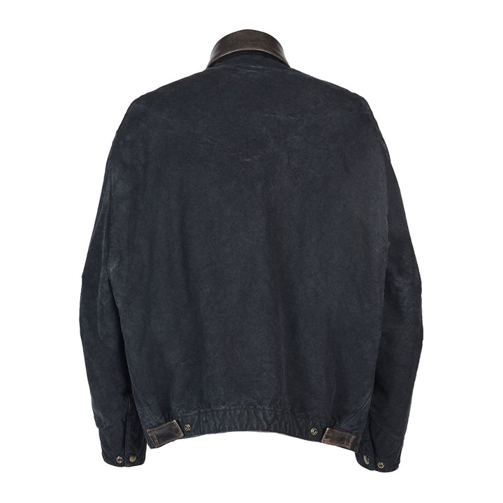 VUJADE - KIRK HEAVY  WORK JACKET IN CANVAS & NAPPA LEATHER