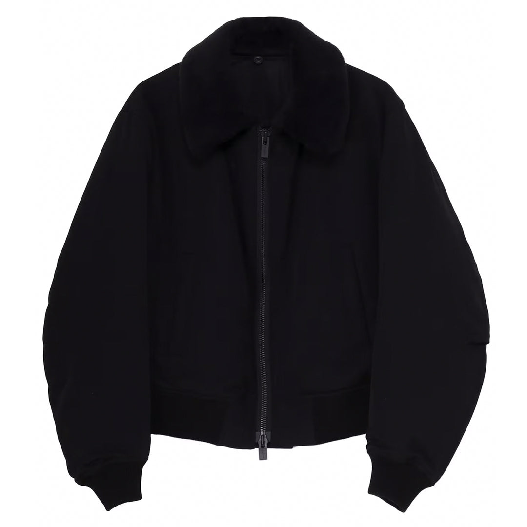 Yohji Yamamoto - WOOL GABARDINE FLIGHT JACKET