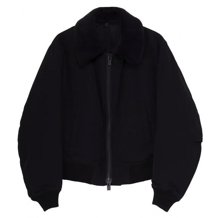 Yohji Yamamoto - WOOL GABARDINE FLIGHT JACKET