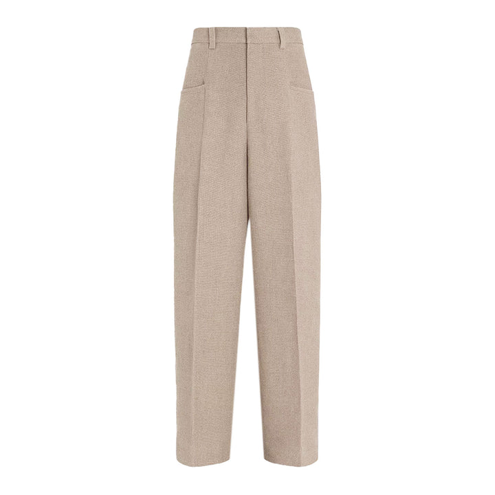 ZEGNA - PURE LINEN BASKETWEAVE PANTS