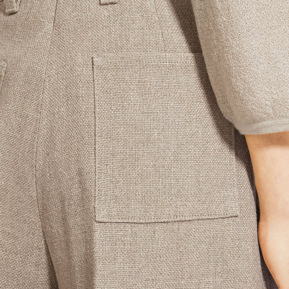 ZEGNA - PURE LINEN BASKETWEAVE PANTS