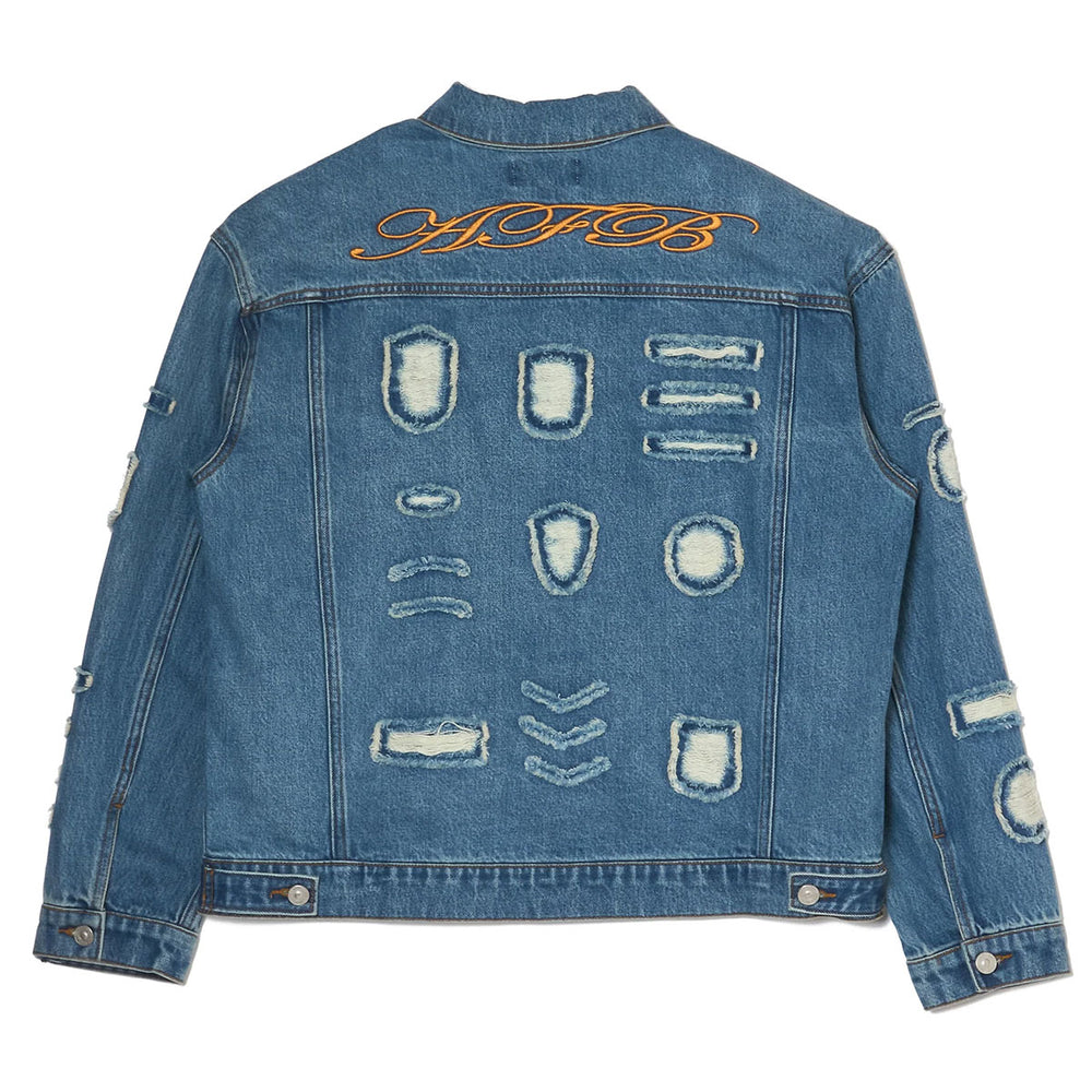 AFB - OVERSIZED PATCHED DENIM JACKET