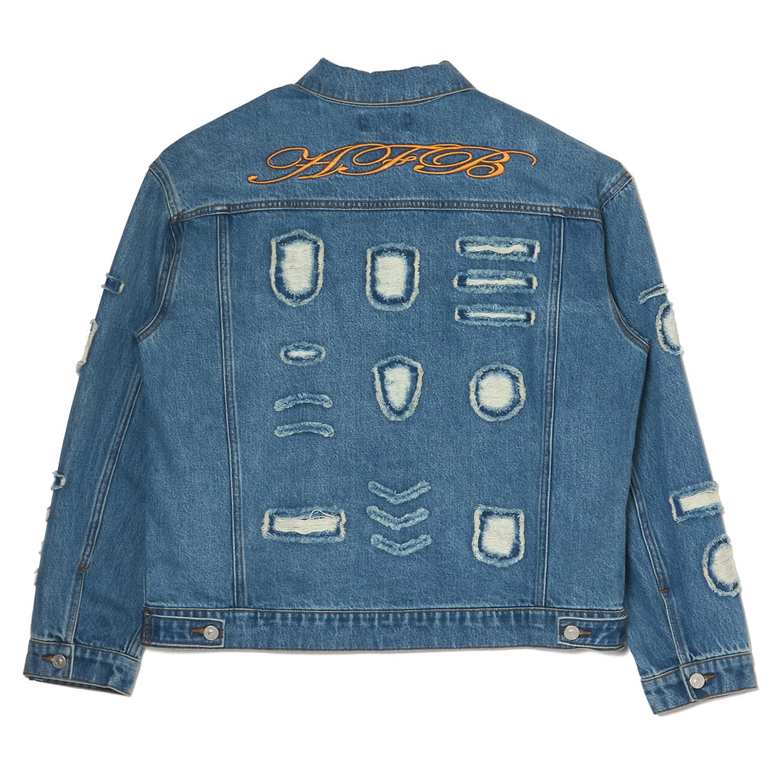 AFB - OVERSIZED PATCHED DENIM JACKET