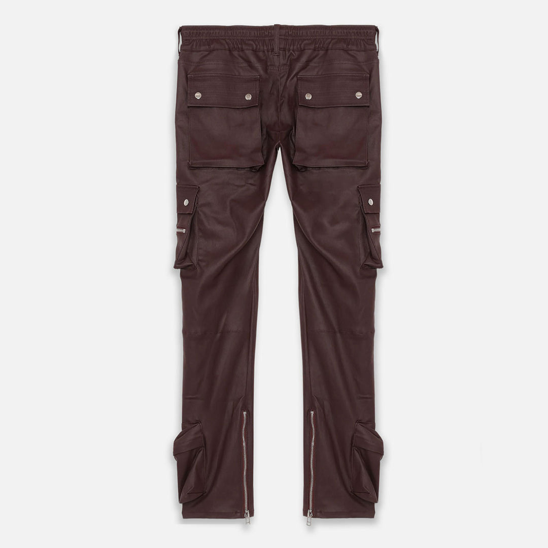 MLVINCE - TYPE-4 SLIM STRETCH WAX CARGO PANTS