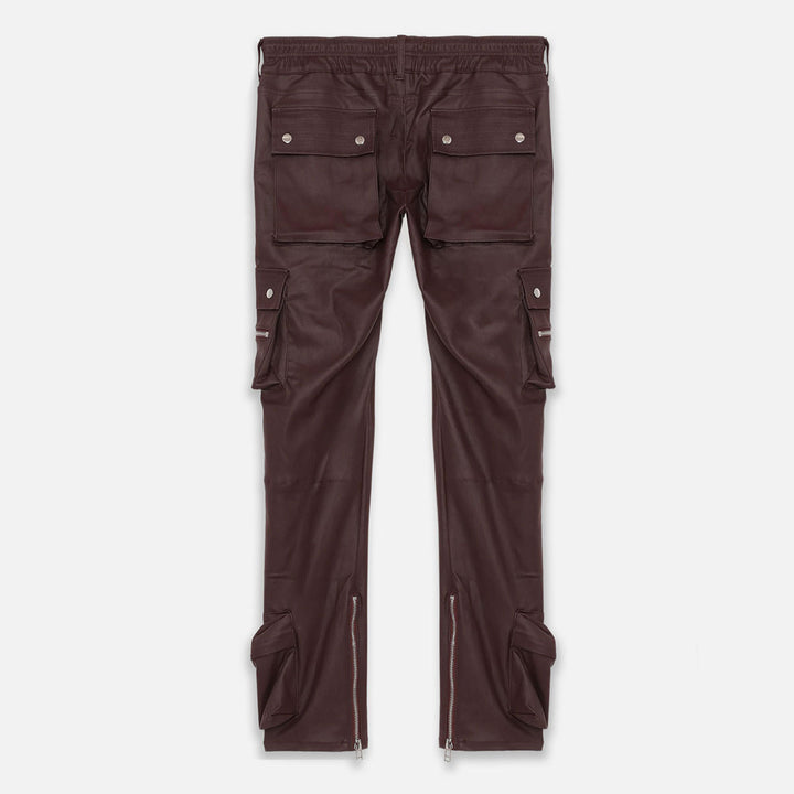 MLVINCE - TYPE-4 SLIM STRETCH WAX CARGO PANTS