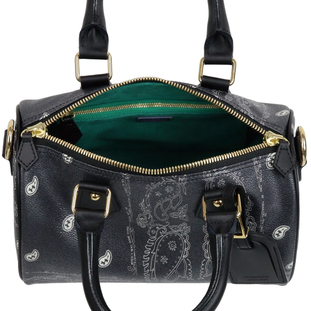 THE WORLD IS YOURS - Paisley Boston Mini Bag(GOLD)