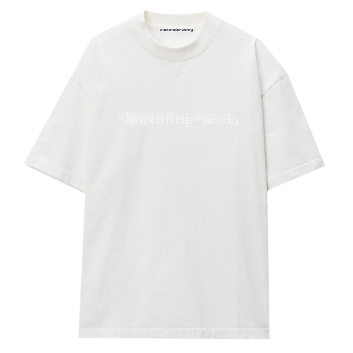 Alexander Wang - ホワイト コットンブレンド オーバーサイズ tシャツ