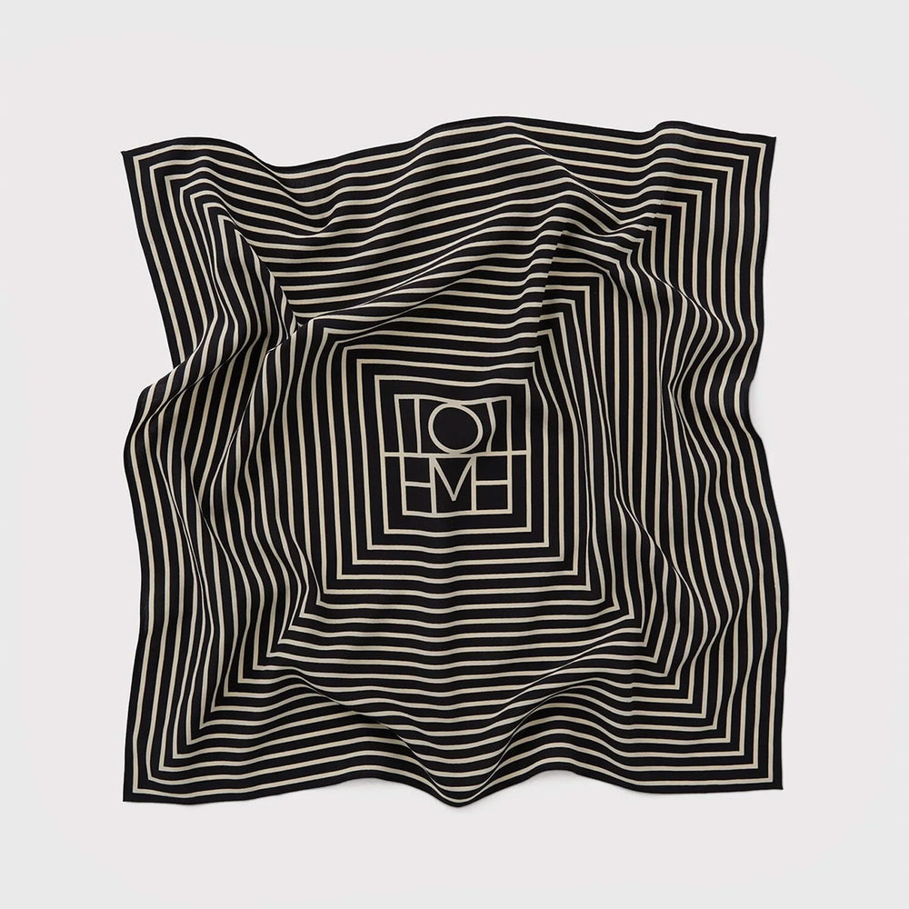 TOTEME - Signature monogram silk scarf