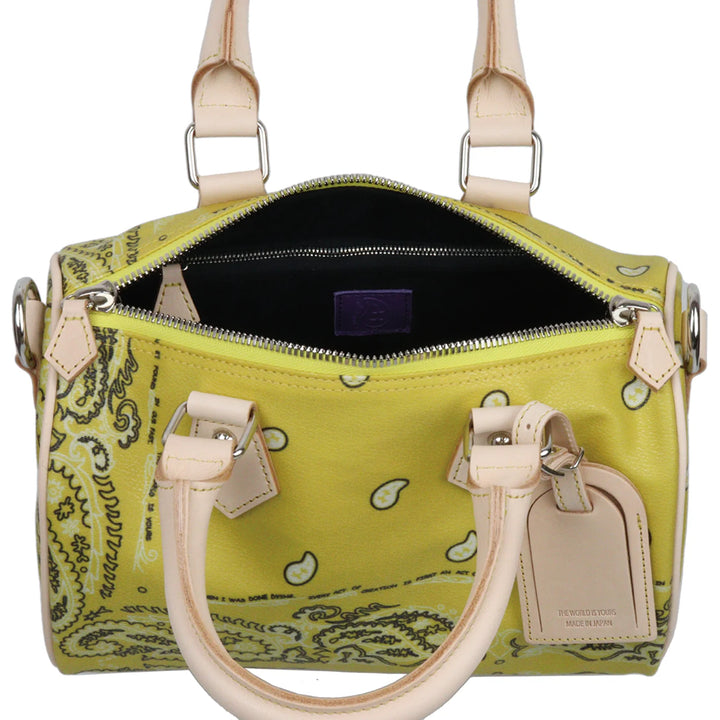 THE WORLD IS YOURS - Paisley Boston Mini Bag(SILVER)