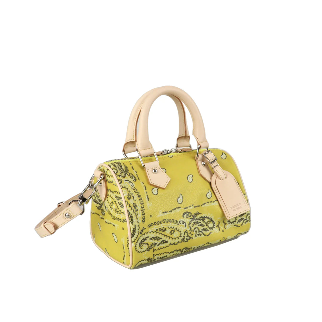 THE WORLD IS YOURS - Paisley Boston Mini Bag(SILVER)