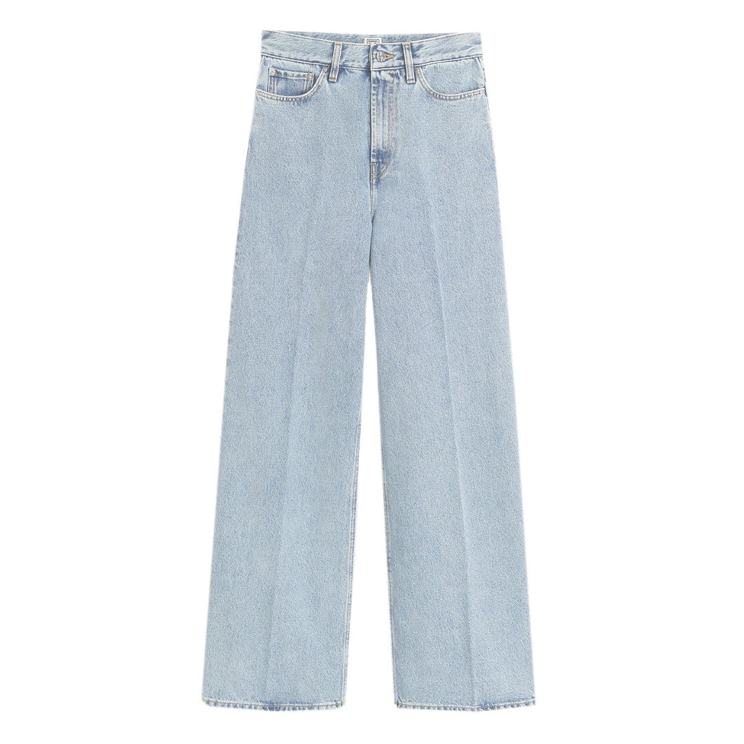 TOTEME - Wide leg denim cool blue