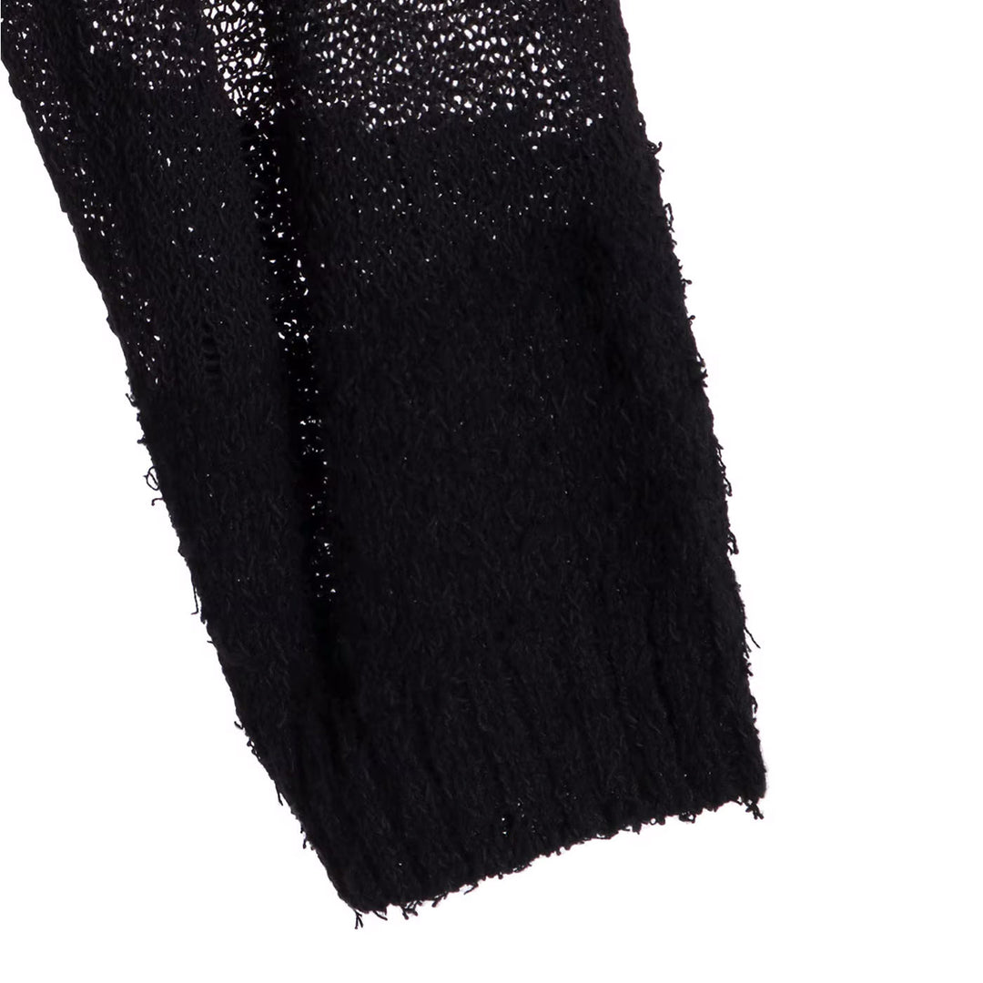 Yohji Yamamoto - 5G RANDOM DAMAGE PROCESSED PULLOVER