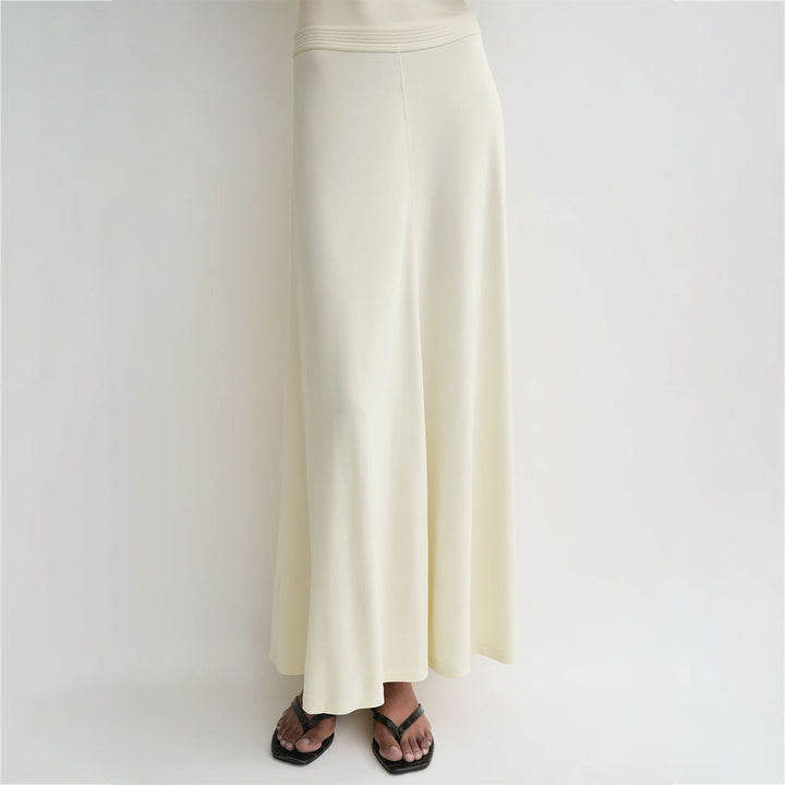 TOTEME - Fluid jersey skirt ecru