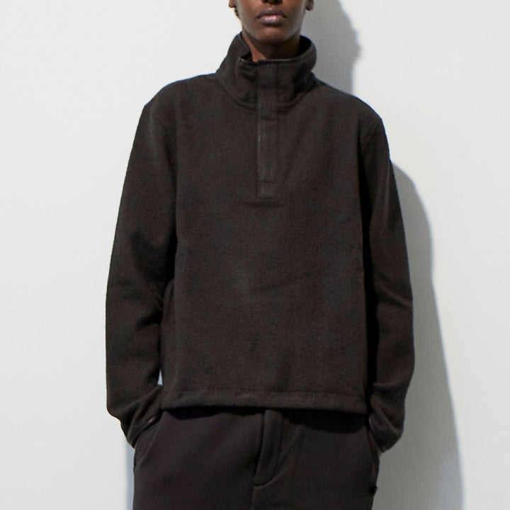 VUJADE - 【WHY限定】Scott Affix Fleece Sweater in Angora Wool