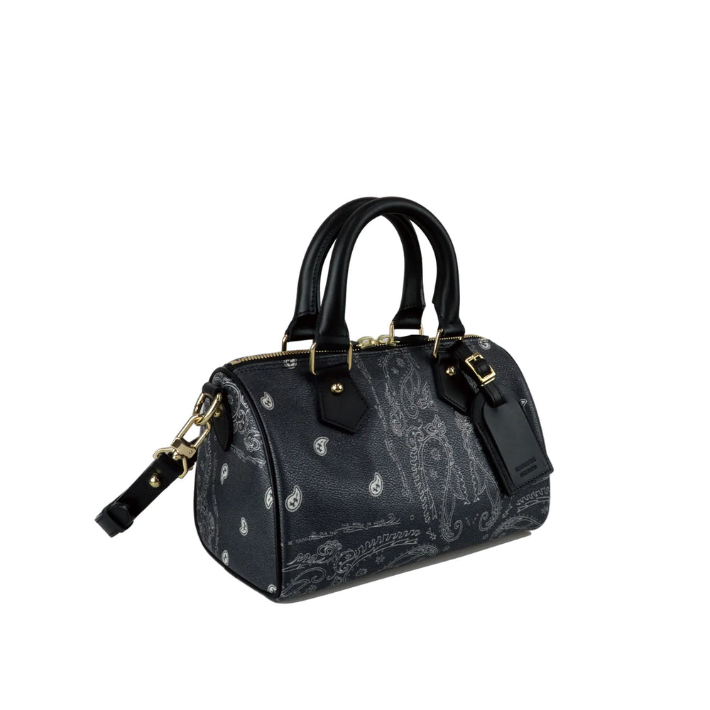 THE WORLD IS YOURS - Paisley Boston Mini Bag(GOLD)