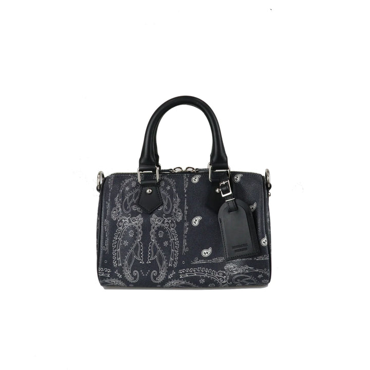 THE WORLD IS YOURS - Paisley Boston Mini Bag(SILVER)