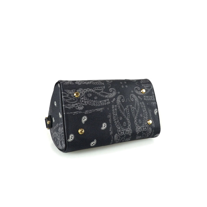 THE WORLD IS YOURS - Paisley Boston Mini Bag(GOLD)