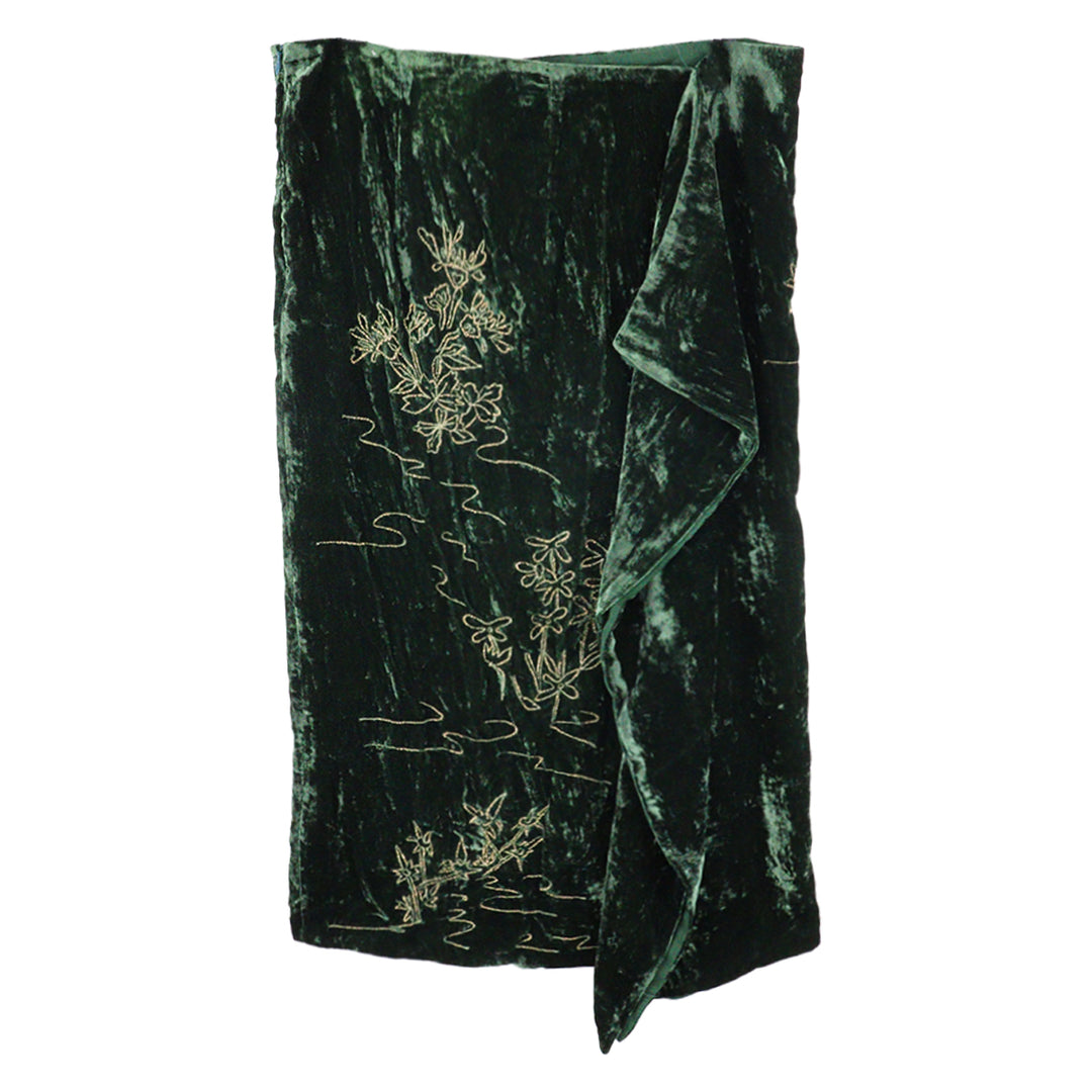 Golden Field Wrapped Skirt