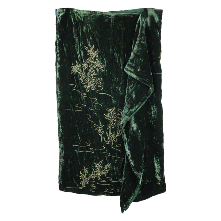 Golden Field Wrapped Skirt