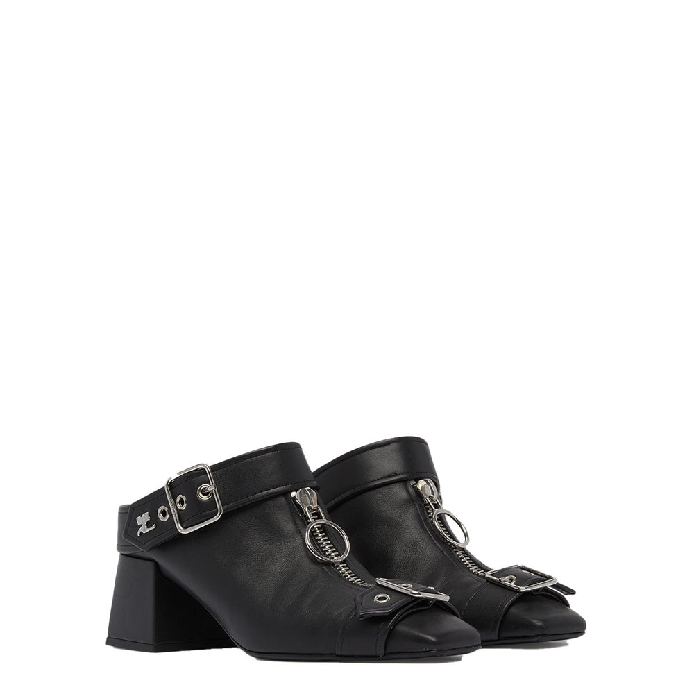 courrèges - GOGO LEATHER MULES