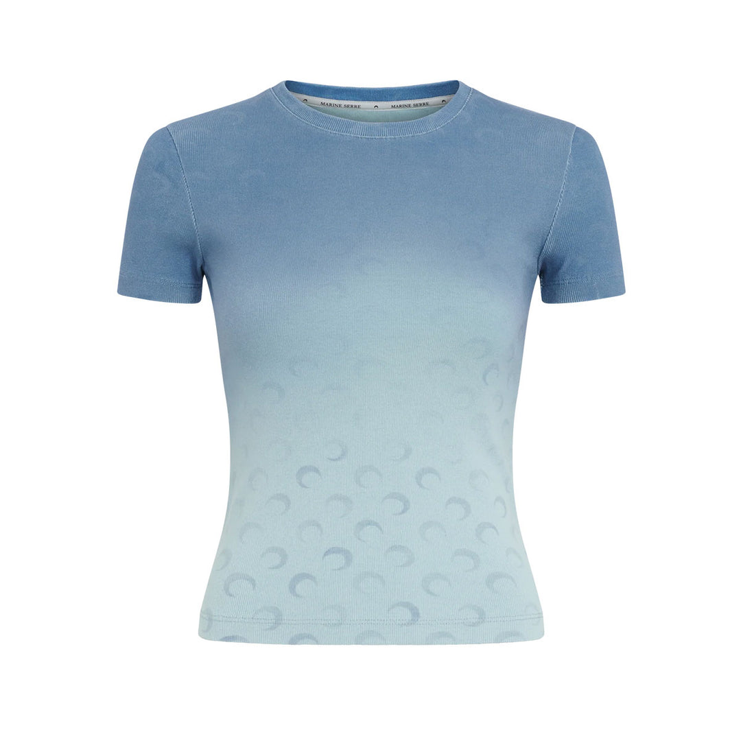 Marine Serre - MOON FADED JERSEY BABY FIT T-SHIRT