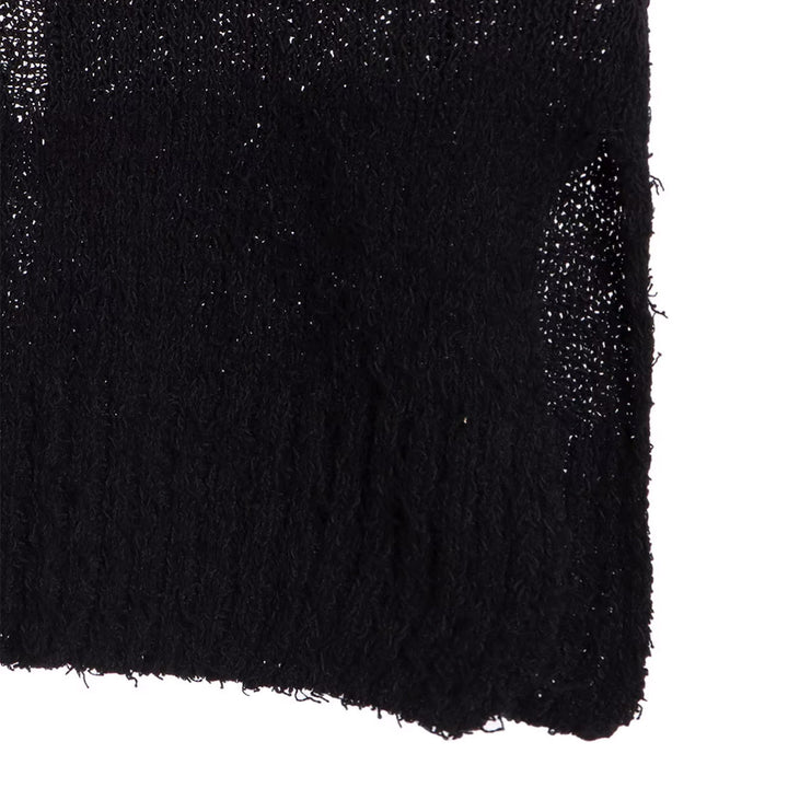 Yohji Yamamoto - 5G RANDOM DAMAGE PROCESSED PULLOVER