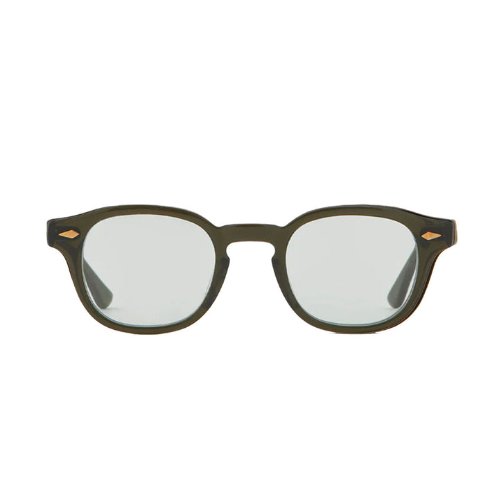NOCHINO OPTICAL - NOCHINO #6 CLEAR SMOKE OLIVE × GREY GREEN to D.GREY (調光モデル)