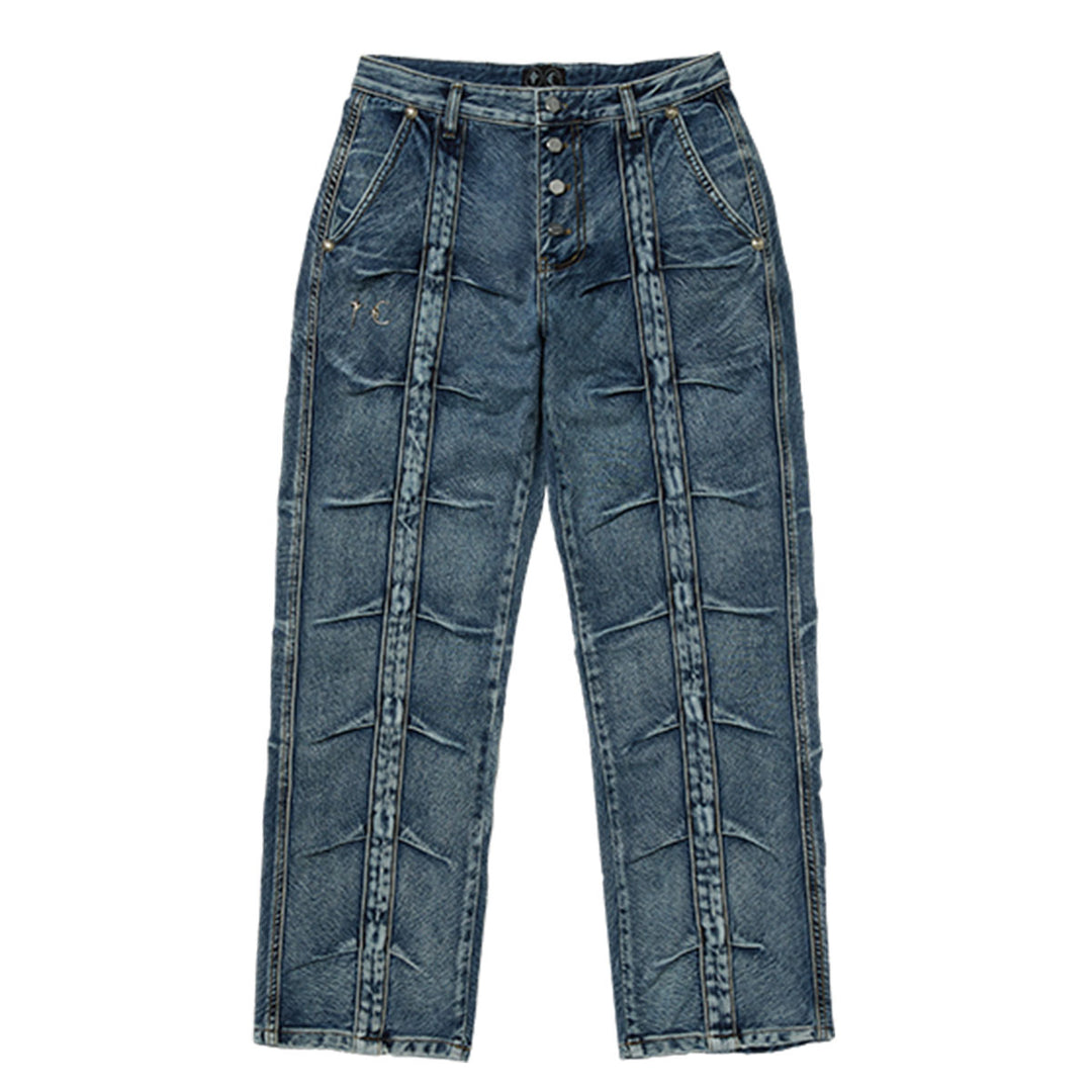 THUG CLUB - Line GOB Denim Pants