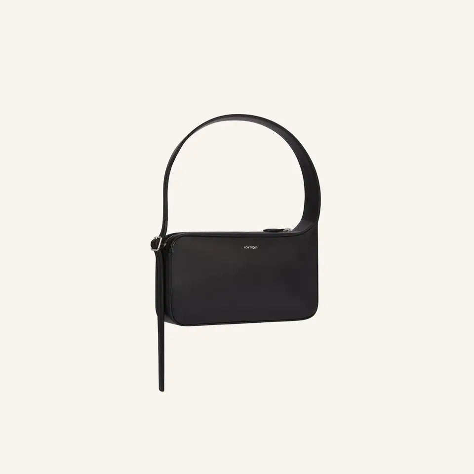 COURREGES - RACER LEATHER BAGUETTE BAG