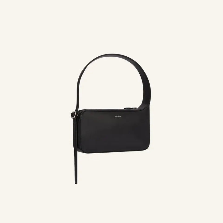 COURREGES - RACER LEATHER BAGUETTE BAG