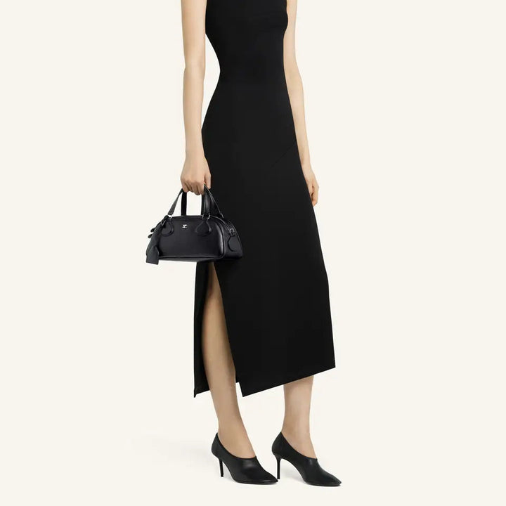 COURREGES - FRIDAY BOWLING LEATHER BAG