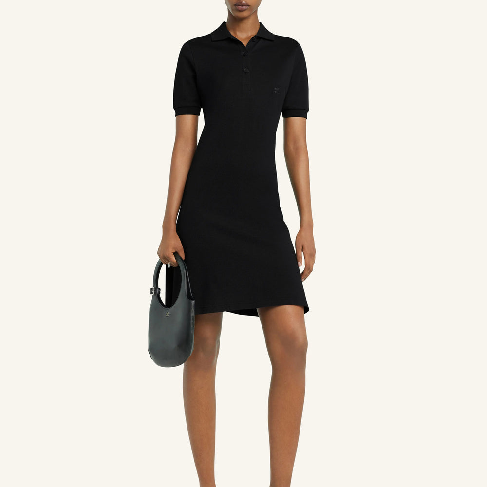 COURREGES - MINI PIQUÉ POLO DRESS