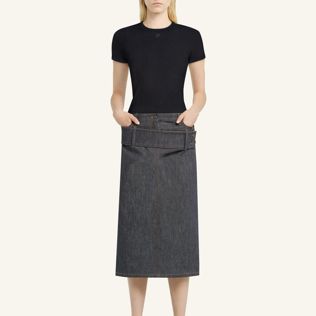 COURREGES - MESH T-SHIRT