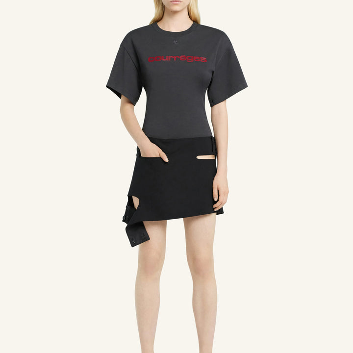 COURREGES - FITTED PRINTED T-SHIRT