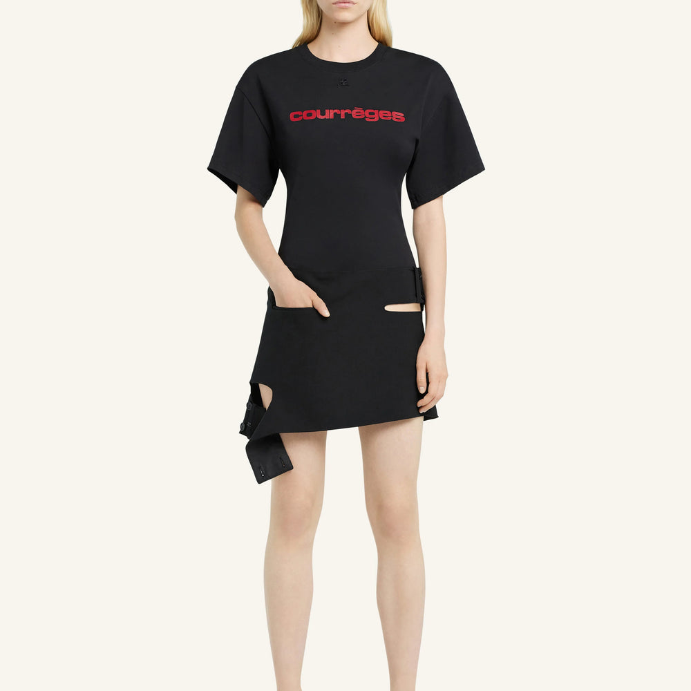 COURREGES - FITTED PRINTED T-SHIRT
