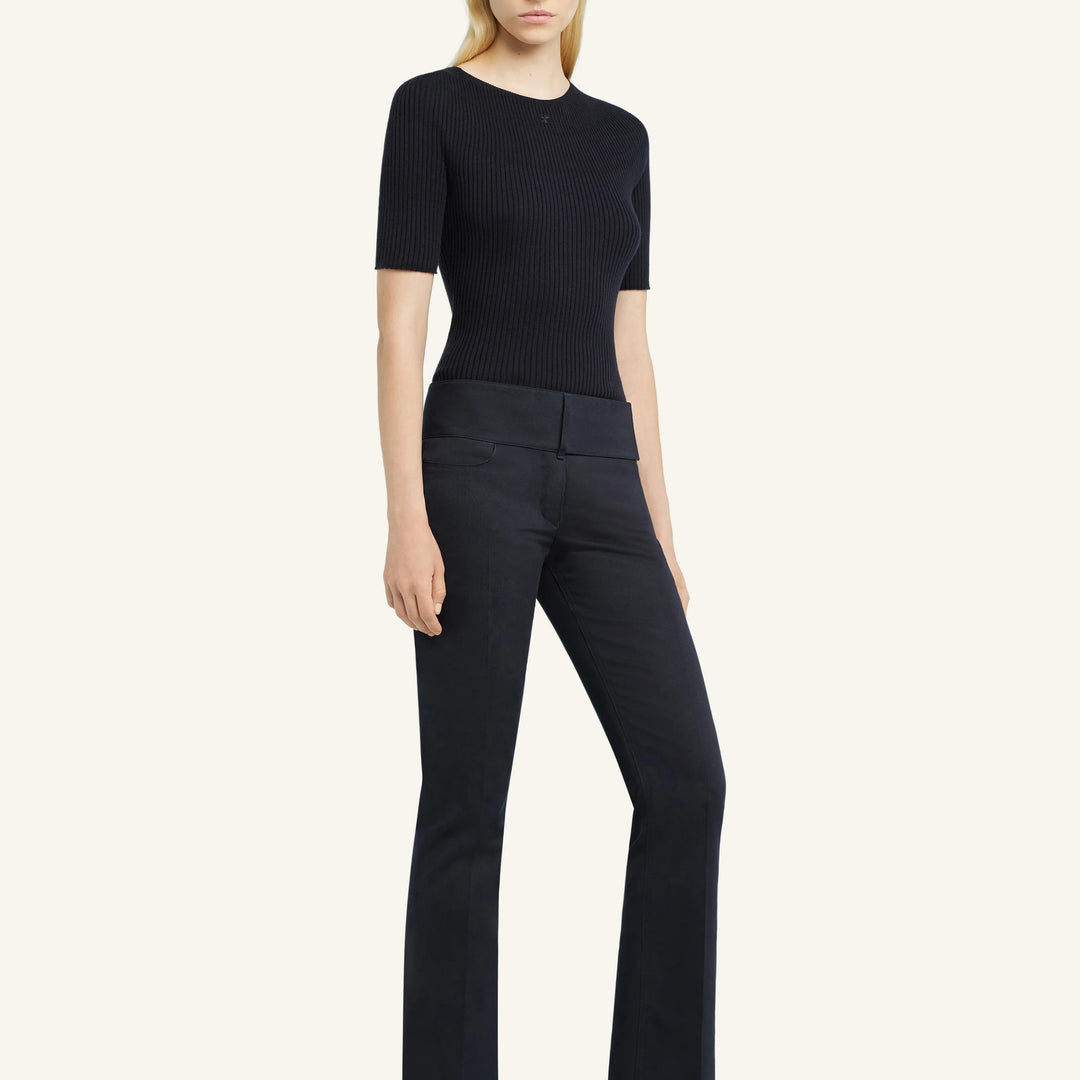 COURREGES - SOLAR LIGHT RIB SWEATER