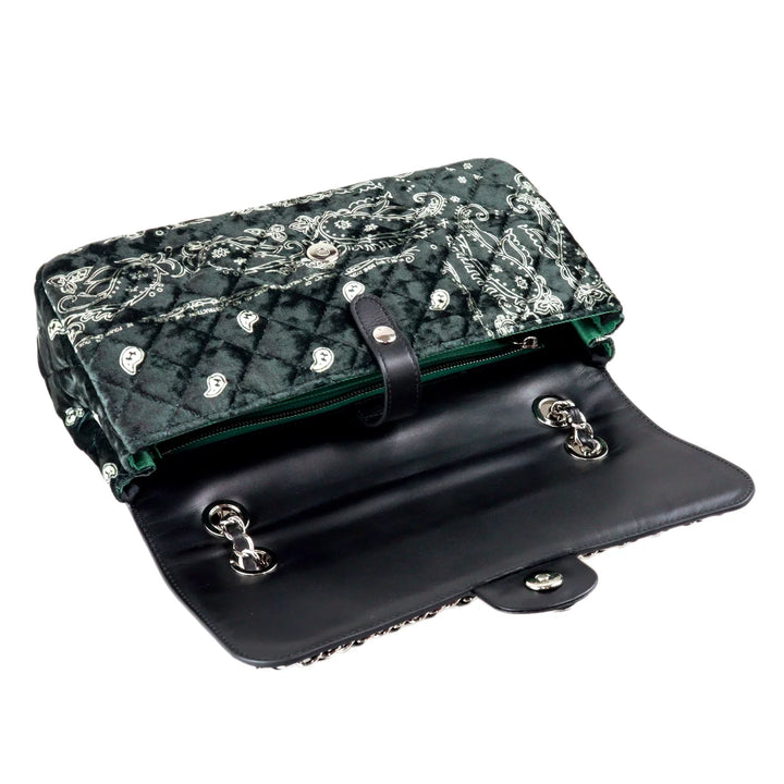 THE WORLD IS YOURS - Paisley Quilting Chain Bag 30(SILVER)