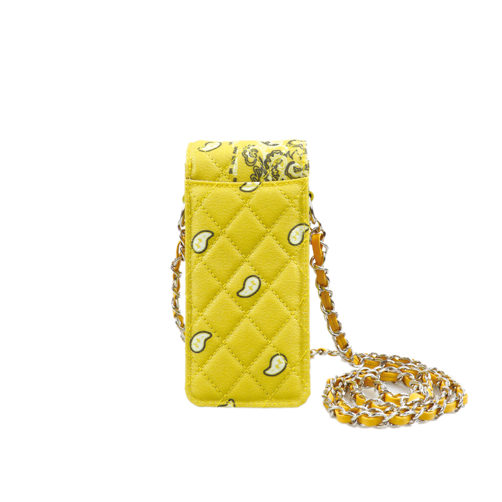 THE WORLD IS YOURS - Paisley Quilting Mini Pouch (SILVER/LONG)