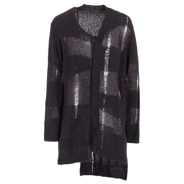 Yohji Yamamoto - 5G RANDOME DAMAGE PROCESSED CARDIGAN