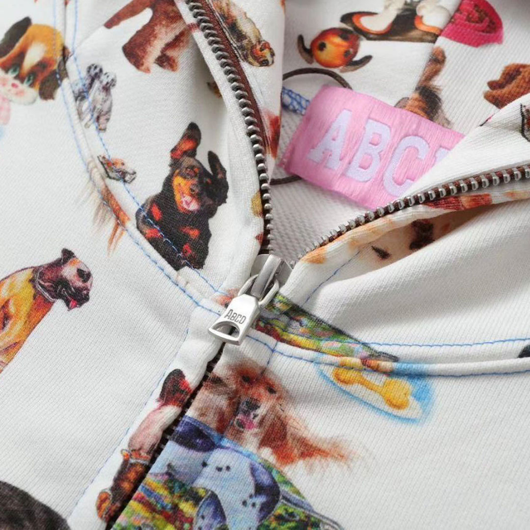 ABCD by Josewong - ABCDog full zip hoodie