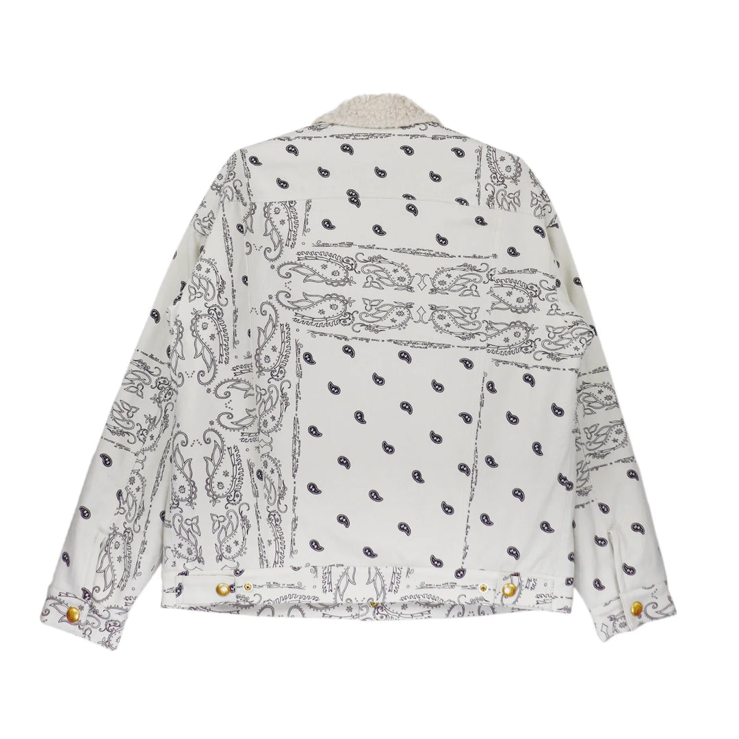 THE WORLD IS YOURS - Paisley Trucker Boa Jacket