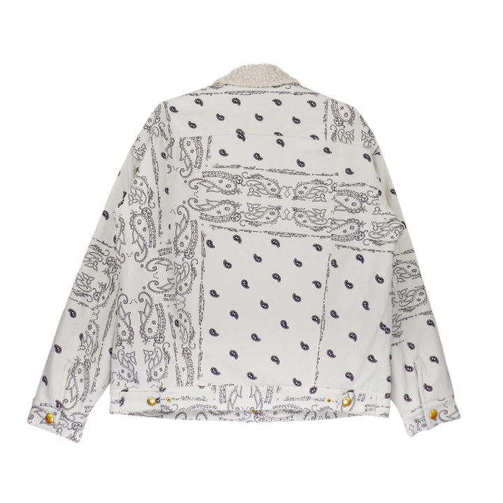 THE WORLD IS YOURS - Paisley Trucker Boa Jacket