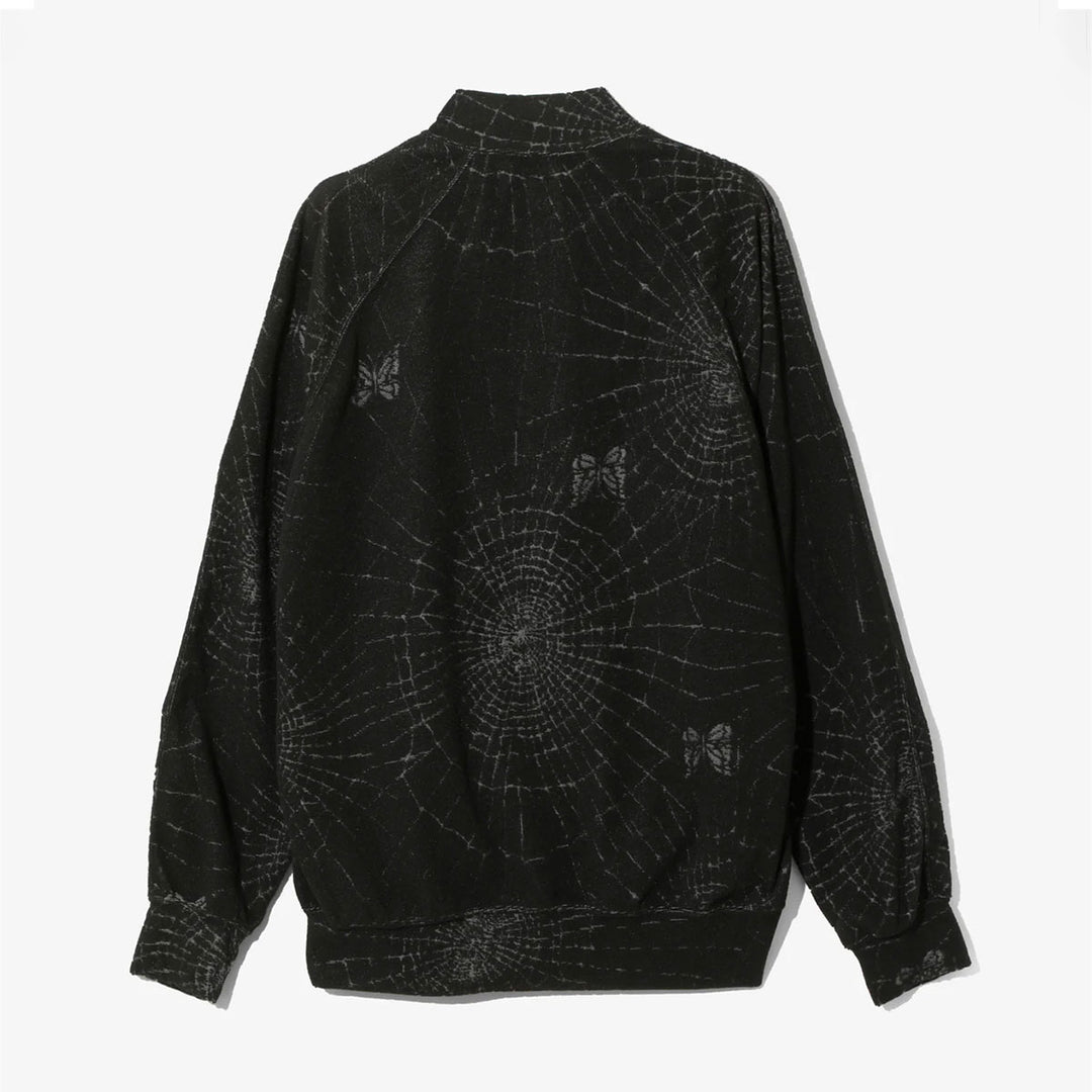 Needles - Rib Collar Track Jacket - Pile Jacquard / Spider Web
