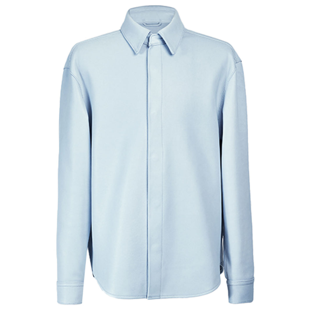 VUJADE - MYER LEATHER OXFORD SHIRT IN SHEEPSKIN