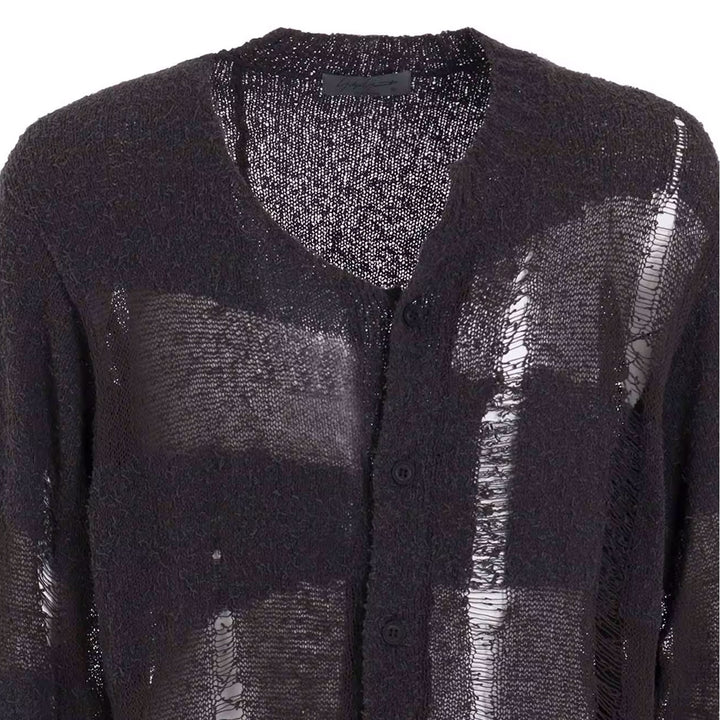Yohji Yamamoto - 5G RANDOME DAMAGE PROCESSED CARDIGAN